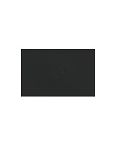 Bette BetteAir shower tile 7356-035PLUS, T2 1400 x 900 mm, ebony, rectangle, glazed titanium steel, with minimum carrier