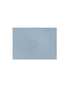 Bette BetteAir shower tile 7357-418PLUS, T2 1400 x 1000 mm, blue satin, rectangle, glazed titanium steel, with minimum carrier