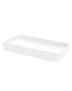 Bette Art Aufsatz-Waschtisch A182000 weiß, 80x40x11cm, ohne Hahnloch und Überlauf