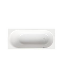 Bette BetteComodo bathtub 1621-287 180x80x45cm, overflow in front, foot end on the right, star white