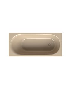 Bette BetteComodo bathtub 1621-003PLUS 180x80x45cm, overflow in front, foot end on the right, glaze, bahama beige