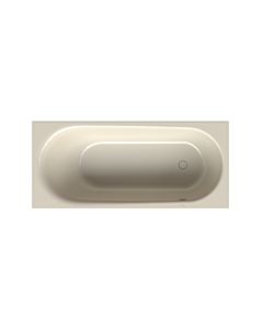 Bette BetteComodo bathtub 1621-001PLUS 180x80x45cm, overflow in front, foot end on the right, glaze, pergamon