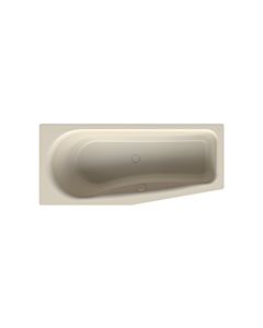 Bette BetteLuna bathtub 2760-001 pergamon, 170x75x45cm, sloping foot end on the right