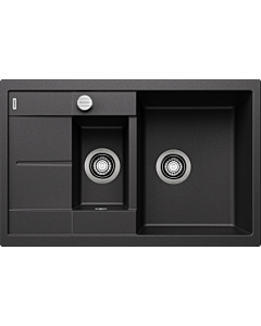 Blanco Spüle 513473 78 x 50 cm, PuraDur anthrazit, reversibel, Ablauffernbedienung mit Drehbetätigung
