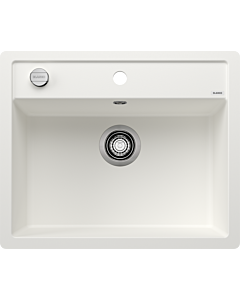 Blanco sink 514771 60.5 x 50 cm, PuraDur white, drain remote control with rotary control