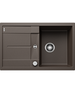 Blanco Metra 45 s Spüle 515038 78 x 50 cm, PuraDur cafe, reversibel, Ablauffernbedienung mit Drehbetätigung
