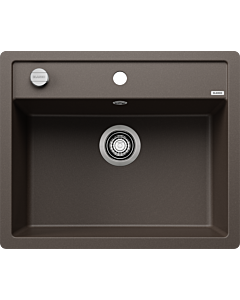 Blanco Évier DALAGO 6-F 515095 60,5 x 50 cm, PuraDur café, vidage avec télécommande et commande rotative