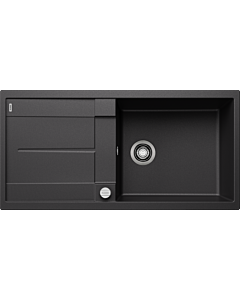 Blanco évier 515286 100 x 50 cm, PuraDur anthracite, réversible, télécommande de vidange avec commande rotative