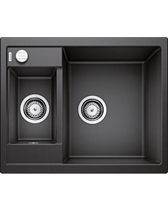 Blanco Spüle 516165 61,5 x 50 cm, PuraDur anthrazit, reversibel, Ablauffernbedienung mit Drehbetätigung