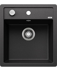 Blanco Spüle 517166 45,5 x 50 cm, PuraDur anthrazit, Ablauffernbedienung mit Drehbetätigung