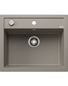 Blanco DALAGO 6 Spüle 517320 61,5 x 51 cm, PuraDur tartufo, Ablauffernbedienung mit Drehbetätigung