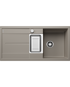 Blanco METRA 6 S Spüle 517354 100x50cm, PuraDur tartufo, reversibel, mit Ablauffernbedienung/Zubehör