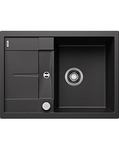 Blanco Metra 45 s sink Compact 519572 68 x 50 cm, PuraDur anthracite, reversible, drain remote control with rotary control