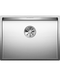 Blanco Claron évier 521579 550-U, 59 x 44 cm, inox poli satiné, sans télécommande de vidange