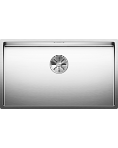 Blanco Claron évier 521581 700-U, 74 x 44 cm, acier inoxydable satiné, sans télécommande de vidange