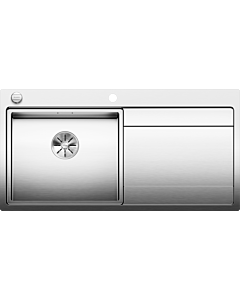 Blanco Divon ii 5 s-if sink 521659 100 x 51 cm, stainless steel satin finish, left, drain remote control with rotary control