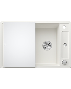 Blanco Axia III 45 S Spüle 523187 78x47cm, PuraDur weiß, reversibel, mit Glasschneidbrett