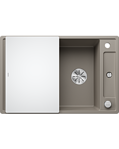 Blanco Axia III 45 S évier 523190 78x47cm, PuraDur tartufo, réversible, avec planche à découper en verre