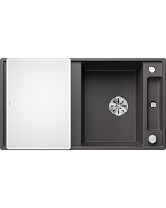 Blanco Axia iii 5 s sink 523216 91.5x47cm, PuraDur rock gray, reversible, with glass cutting board