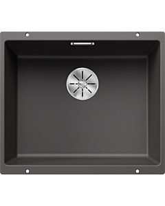 Blanco Subline 500-u évier 523433 53x46cm, PuraDur gris rock, pour sous plan
