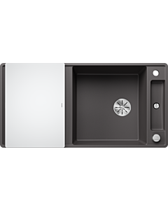 Blanco Axia iii xl sf sink 523527 99x47cm, PuraDur rock gray, reversible, with glass cutting board