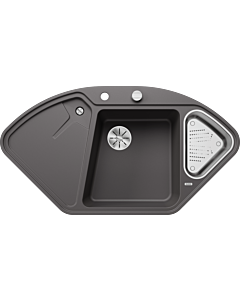 Blanco Blancodelta ii-f sink 523671 104.2x56cm, PuraDur rock gray, with drain remote control / Zubehör