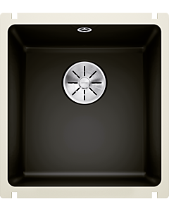 Blanco Subline 375-u Spüle 523732 41,4x45,6cm, PuraPlus schwarz, für Unterbau