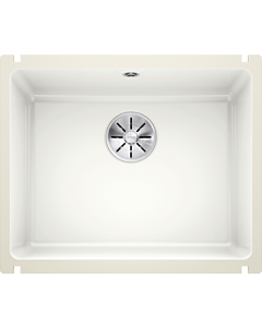 Blanco Subline 500-u sink 523733 54.3x45.6cm, PuraPlus crystal white glossy, for substructure