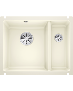 Blanco Subline 350/150-u Spüle 523742 56,7x45,6cm, PuraPlus magnolia glänzend, für Unterbau