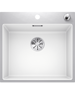 Blanco SUBLINE 500-IF / ASteelFrame sink 524112 54.3 x 51 cm, PuraDur white, installation from above, with pull-button remote control
