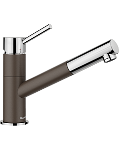 Blanco KANO-S kitchen faucet 525043 pull-out, SILGRANIT look cafe