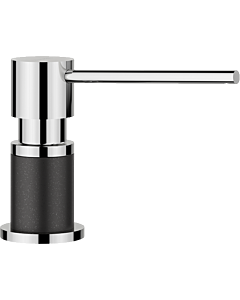 Distributeur de liquide vaisselle Blanco 525810 300 ml, aspect SILGRANIT anthracite/ chromé