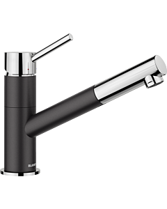 Blanco KANO-S kitchen faucet 526174 pull-out, SILGRANIT look, silgranit black