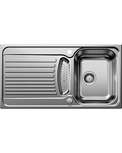 Blanco sink 526336 95 x 50 cm, stainless steel natural finish, reversible, drain remote control, bowl