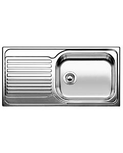 Blanco sink 514243 95 x 50 cm, stainless steel natural finish, reversible, drain remote control
