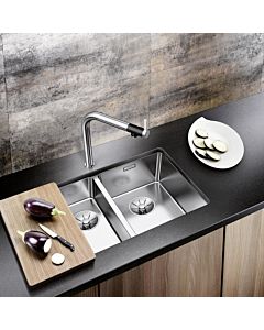 Blanco Andano 340/180-u sink 522977 58.5x44cm, stainless steel satin finish, right, for substructure