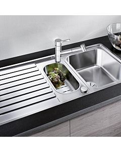 Blanco CLASSIC Pro 6 S-IF sink 523665 100 x 51 cm, stainless steel satin finish, reversible, with drain remote control / bowl
