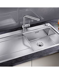 Blanco Divon ii 5 s-if sink 521660 100 x 51 cm, stainless steel satin finish, right, drain remote control with rotary control