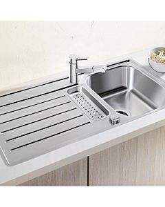 Blanco sink 517281 94 x 49 cm, stainless steel brush finish, reversible, with drain remote control / bowl