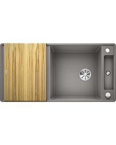 Blanco Axia iii xl s-f Spüle 523522 99x47cm, PuraDur alumetallic, reversibel, mit Holzschneidbrett