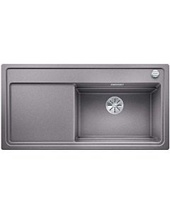 Blanco ZENAR XL 6 S DampfgarPlus évier 524054 100x51cm, PuraDur alumetallic, droite, avec planche à découper en bois
