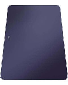 Blanco Glasschneidbrett 232846 49,5 x 28 cm, Glas samtmatt Nachtblau