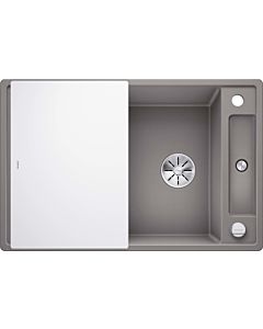 Blanco Axia III 45 S sink 523185 78x47cm, PuraDur alumetallic, reversible, with glass cutting board