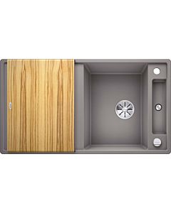 Blanco Axia iii 5 s sink 523207 91.5x47cm, PuraDur alumetallic, reversible, with wooden cutting board