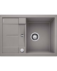 Blanco Metra 45 s sink Compact 519574 68 x 50 cm, PuraDur alumetallic, reversible, drain remote control with rotary control