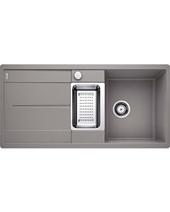 Blanco évier 519114 99x49cm, PuraDur alumetallic, réversible, avec télécommande de vidange / Zubehör