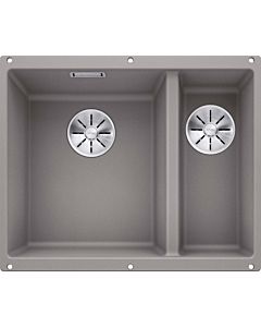 Blanco Subline 340/160-u sink 523550 55.5x46cm, PuraDur alumetallic, left, for substructure