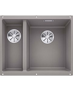 Blanco Subline 340/160-u sink 523560 55.5x46cm, PuraDur alumetallic, right, for substructure