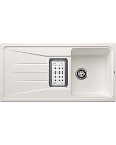 Blanco Sona 6 S évier 519683 100 x 50 cm, PuraDur blanc , réversible, avec cuve, sans télécommande de vidange