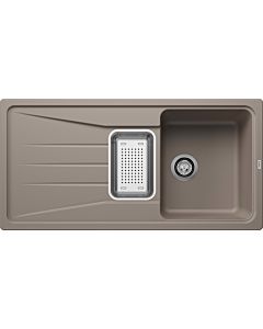 Blanco Sona 6 S Spüle 519687 100 x 50 cm, PuraDur tartufo, reversibel, mit Schale, ohne Ablauffernbedienung